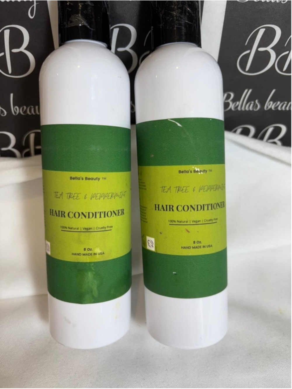 2 Bella's Beauty Tea Tree Peppermint Conditioner 8oz Vegan Natural #V59P x14